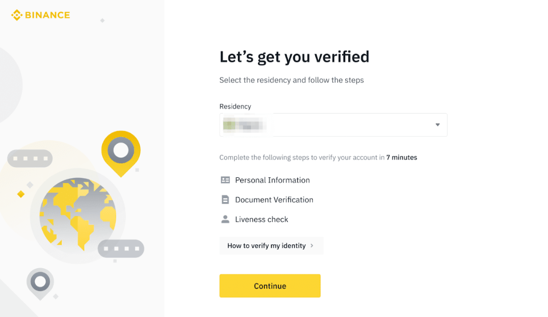 binance.com верификация