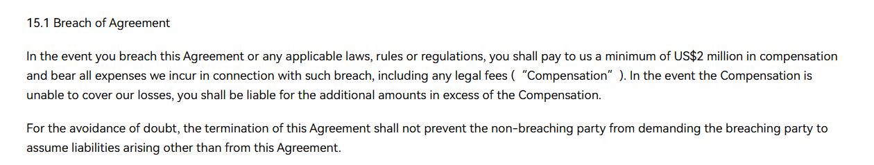 HTX нарушение условий пользовательского соглашения HTX нарушений условий