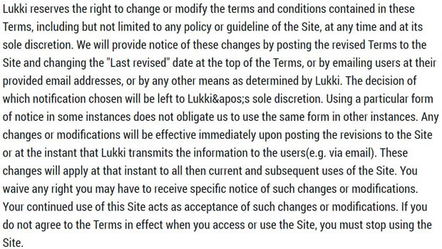 lukki.io уведомление об изменениях