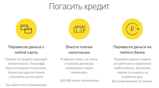 tinkoff.ru погасить автокредит