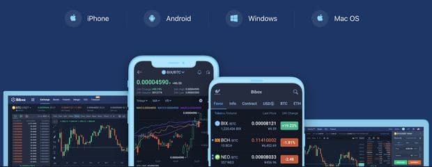 Мобильное приложение Bibox