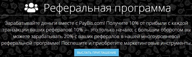 PayBis реферальная программа