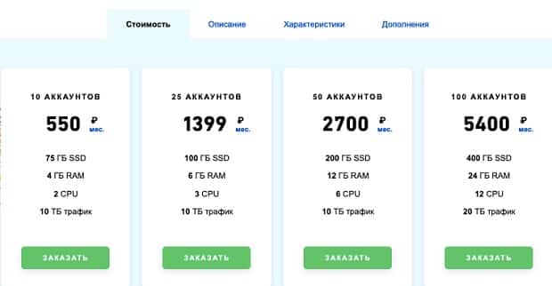 fozzy.com тарифы ресселинга