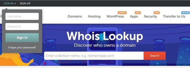 namecheap.com найти свободный домен