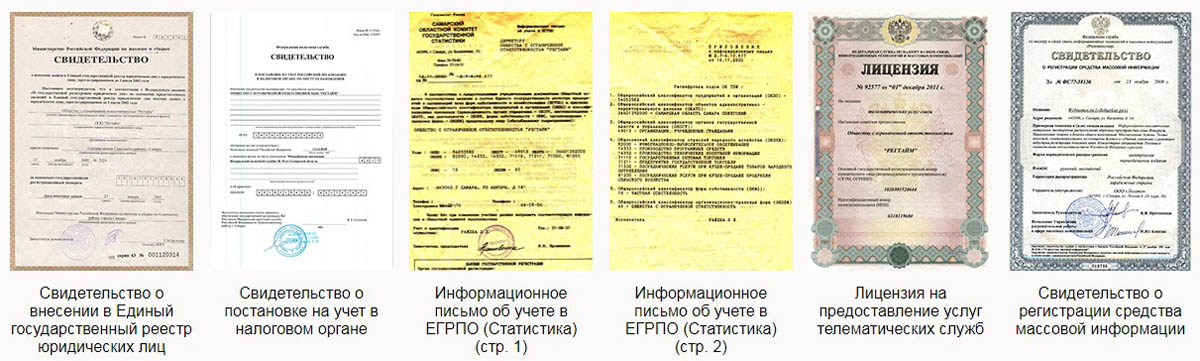 Вебнеймс.ру документы и сертификаты