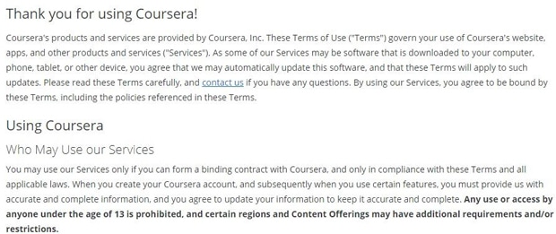 coursera.org пользовательское соглашение