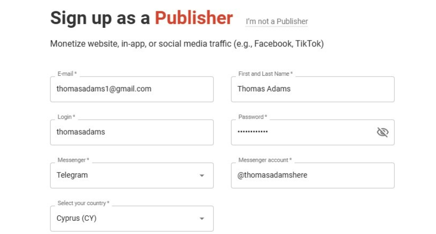 adsterra форма регистрации adsterra.com регистрация