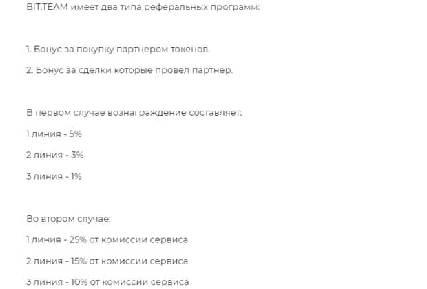 BITTEAM партнерская программа
