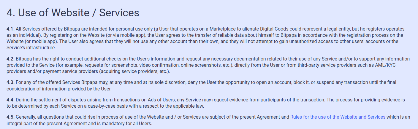Bitpapa условия пользовательского соглашения Битпапа пользовательское соглашение