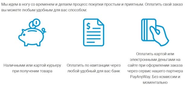 Как оплатить заказ в магазине MIDEA