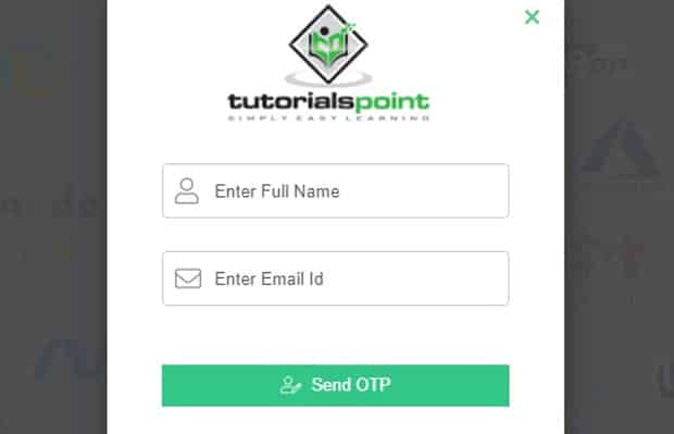 Tutorials Point регистрация