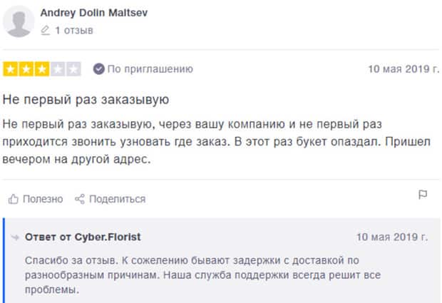 CYBER Florist отзывы