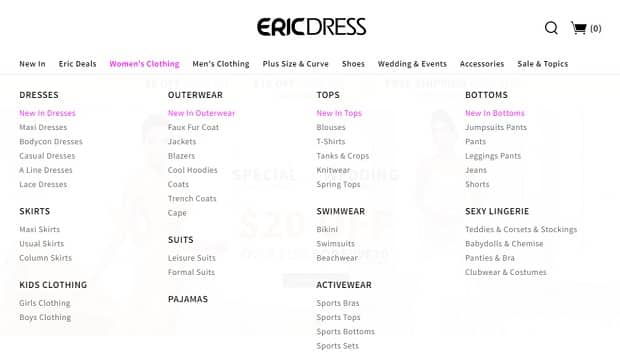 Ericdress найти товар