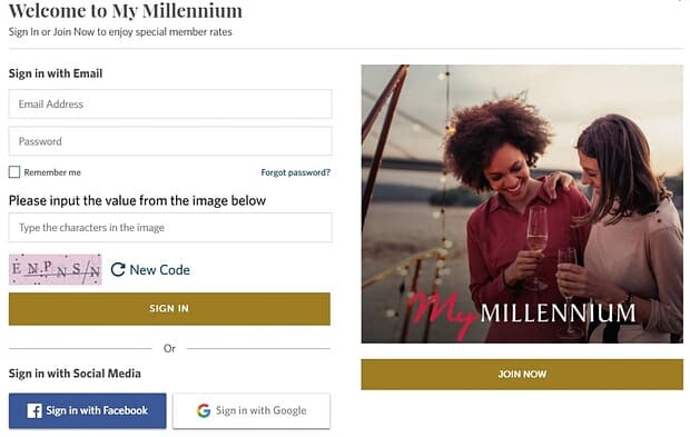 millenniumhotels.com регистрация