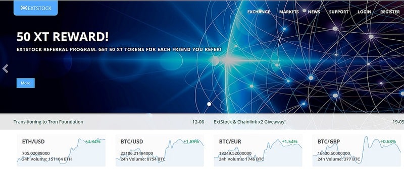 extstock.com торговля криптовалютой