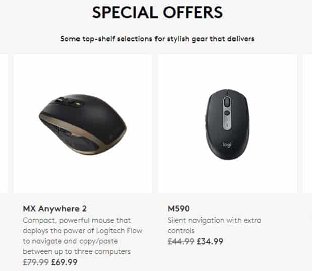 Logitech акция Special Offers