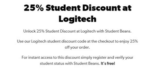 logitech.com студенческие скидки