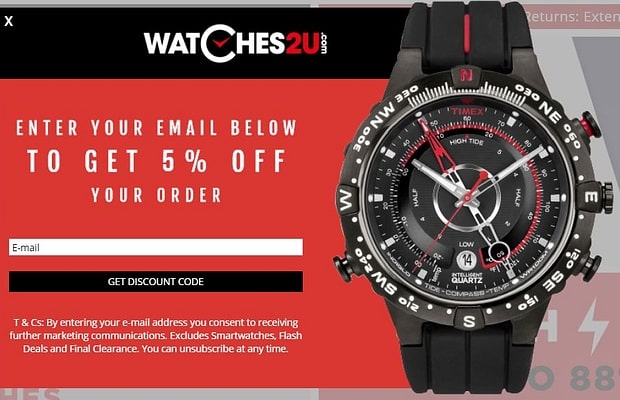 Watches2U скидка на первый заказ