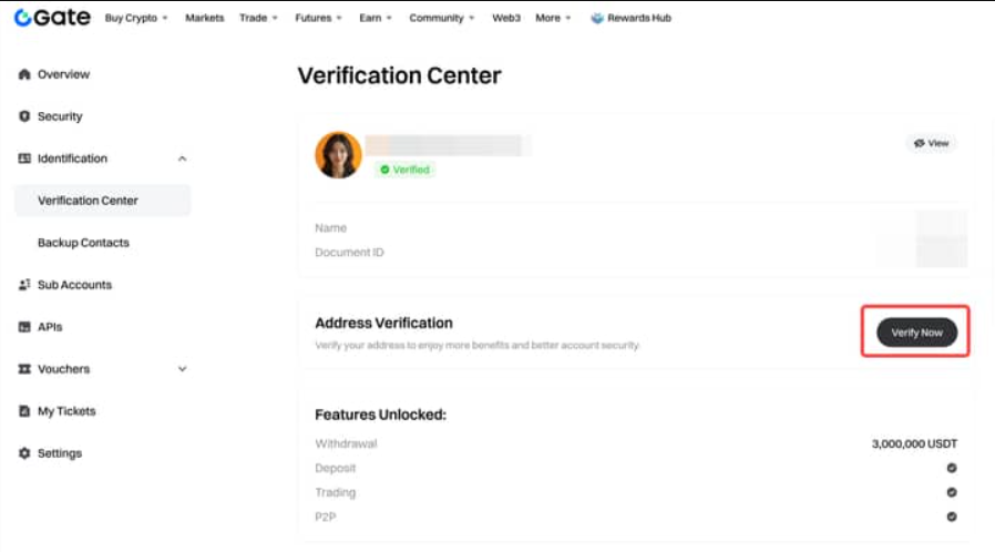 Gate.io верификация аккаунта Гейт.ио верификация