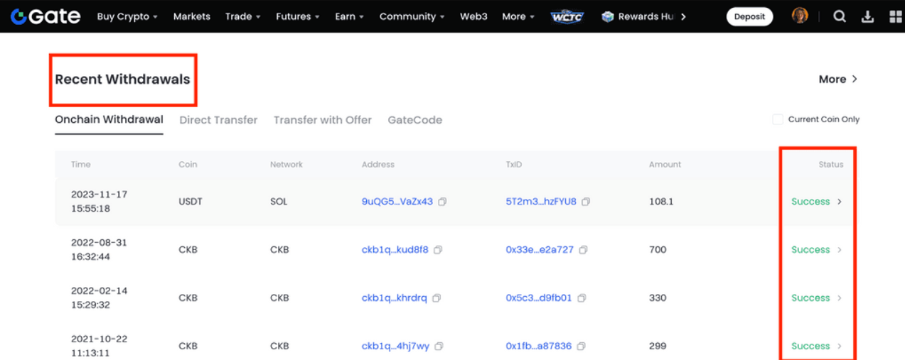 Гейт список операций на вывод средств gate список операций