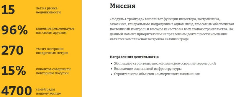 Modul Stroygrad информация о компании