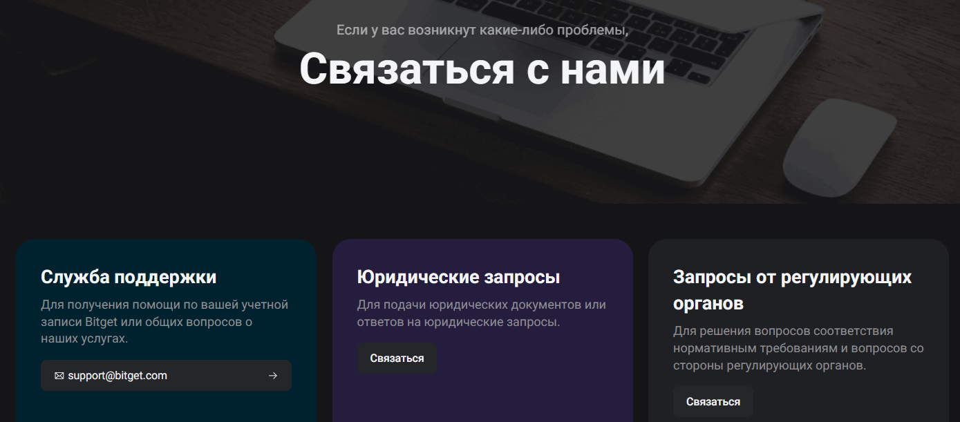 Bitget служба поддержки