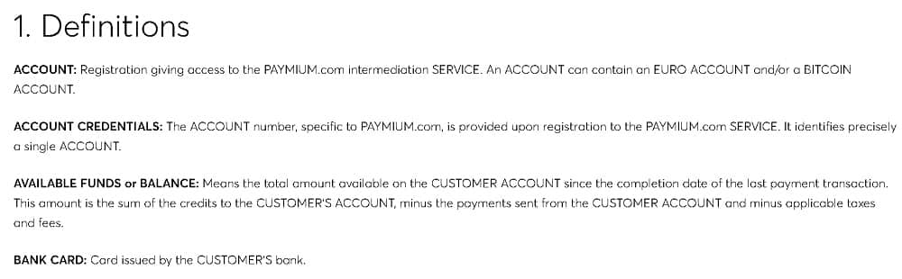 paymium.com соглашение