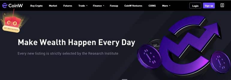 CoinW регистрация