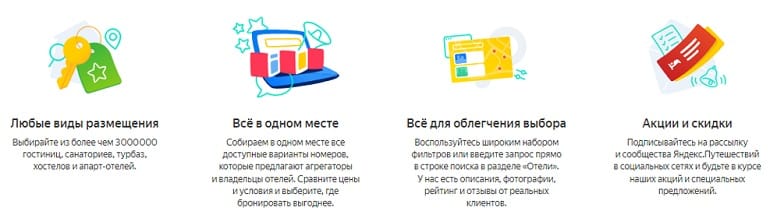 Travel.Yandex преимущества