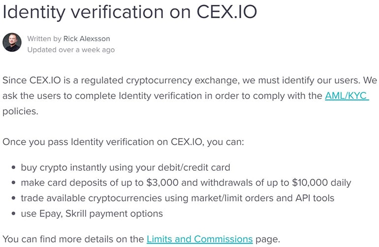 CEX верификация аккаунта