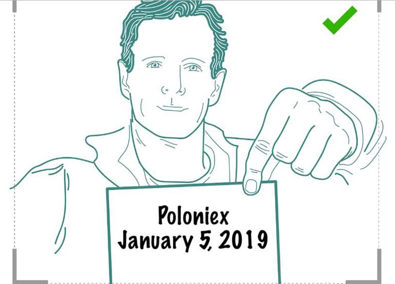 Poloniex селфи для верификации