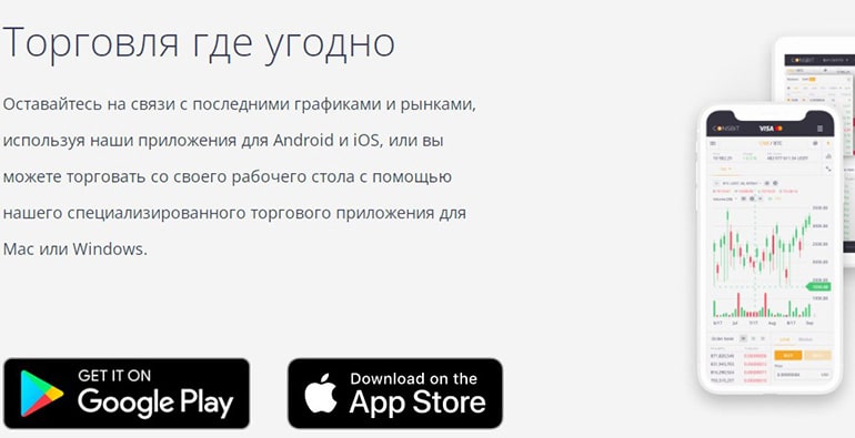 coinsbit.io мобильное приложение