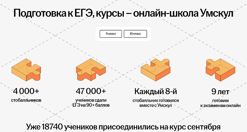 Умскул подготовка к ЕГЭ