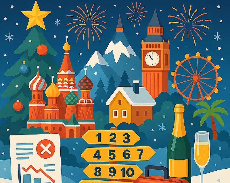 Куда поехать на Новый год 2026