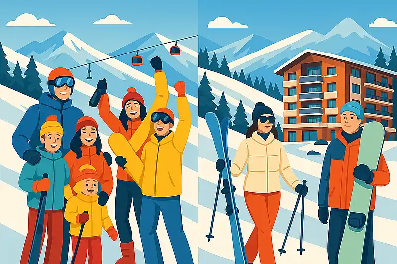 Разные категории отдыхающих