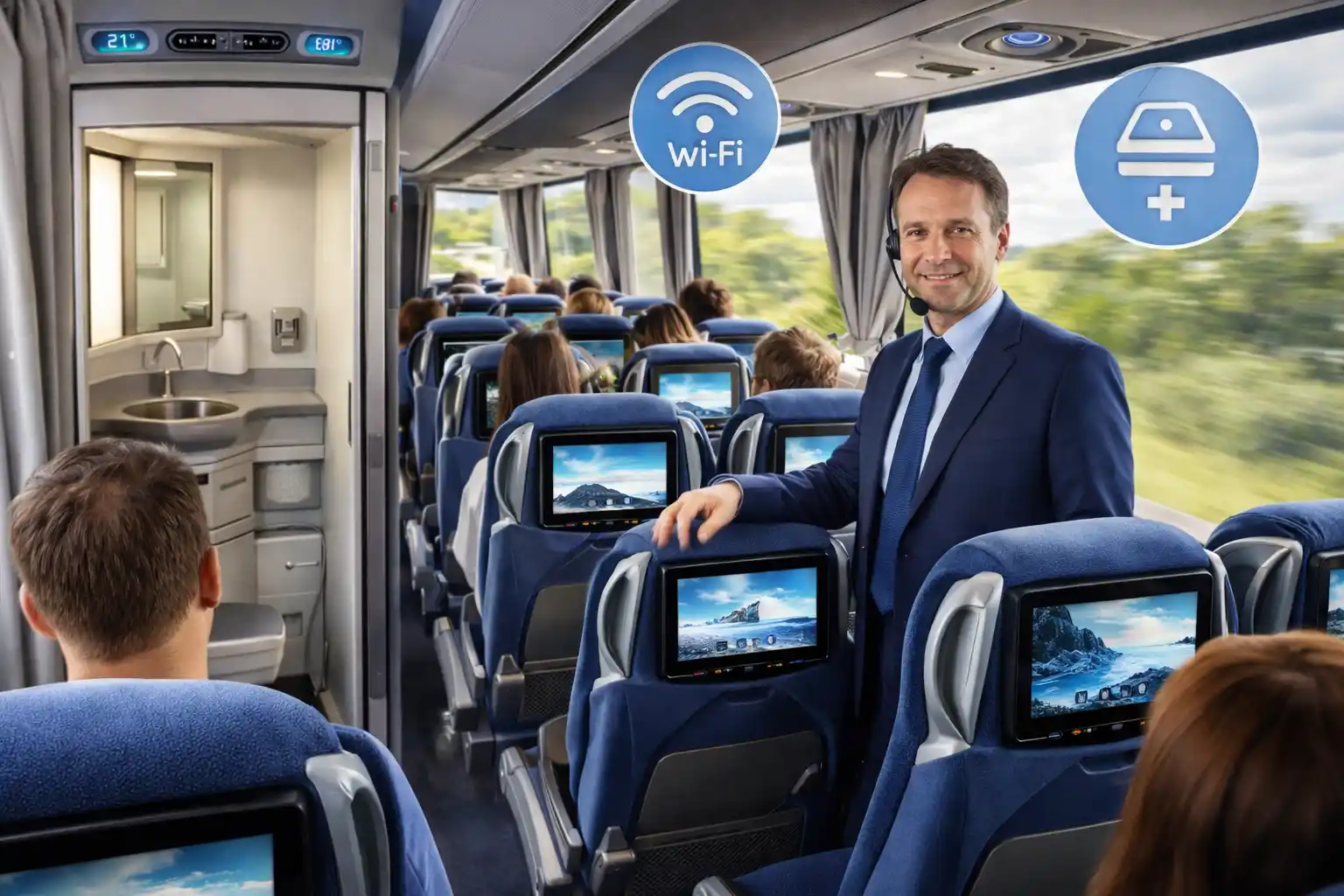 Комфорт и сопровождение в автобусах Комфортные автобусы