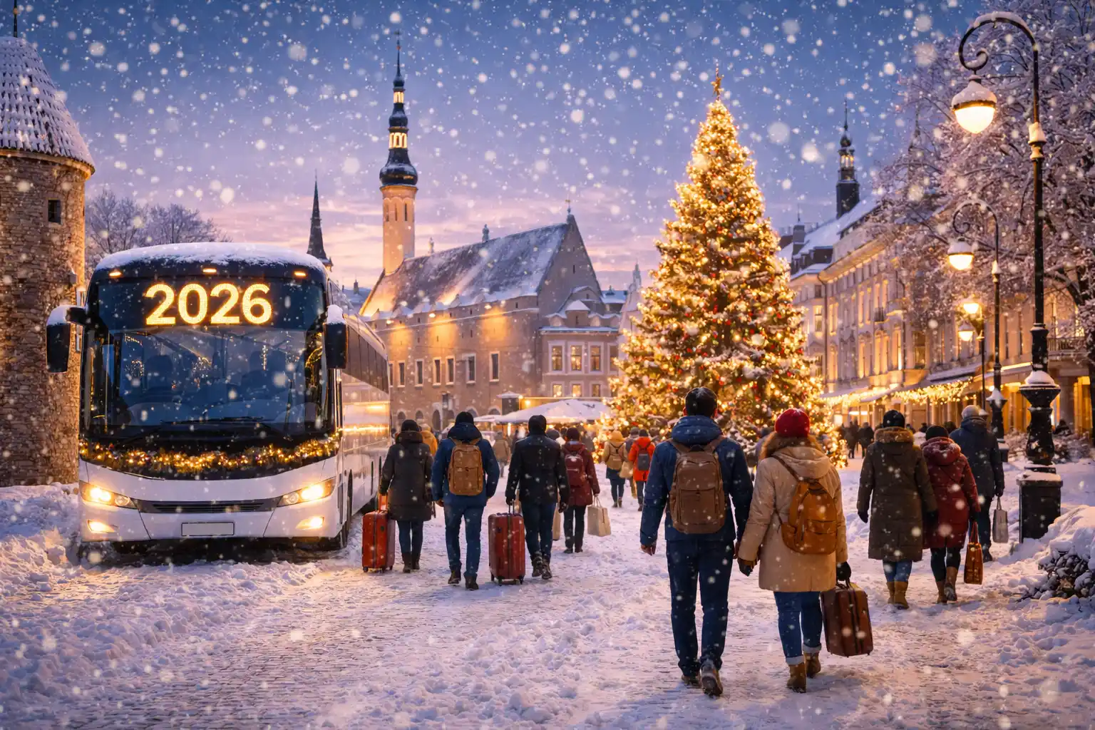 Поездка в Таллин на автобусе Таллин