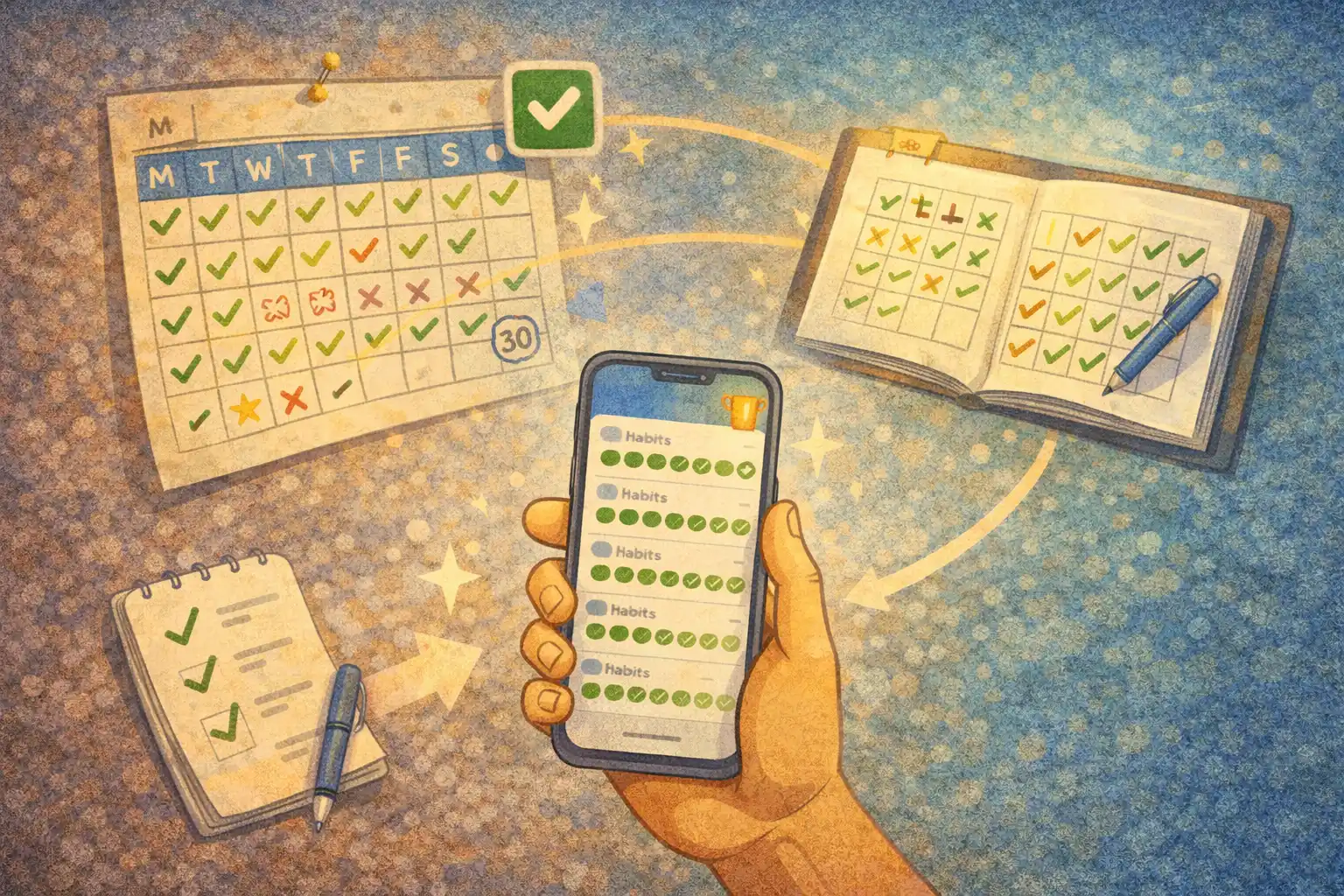 Трекеры привычек и их роль Трекеры привычек