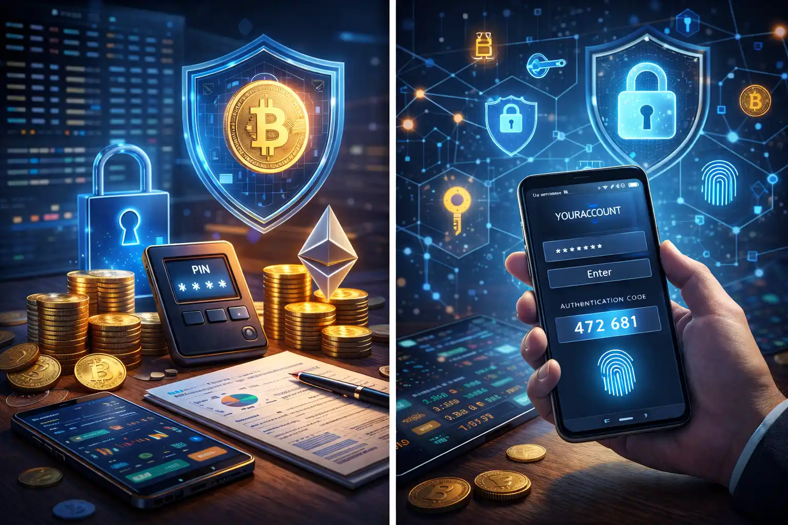 Безопасность: хранение криптовалют, защита аккаунтов Безопасность