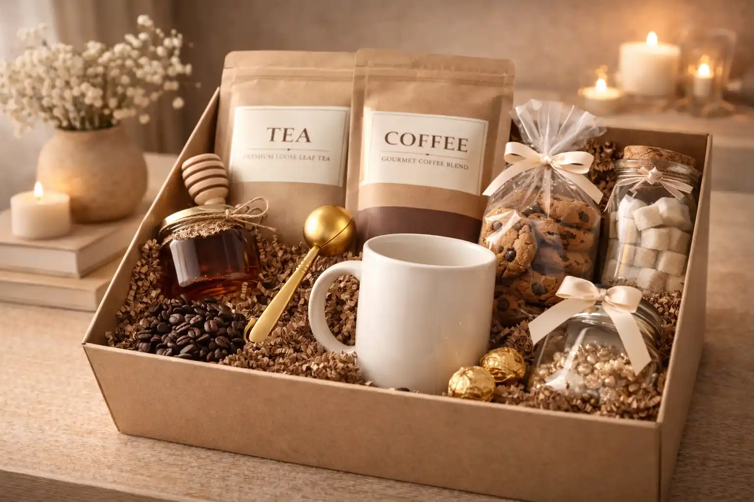 Подарочный бокс с чаем или кофе Бокс с чаем