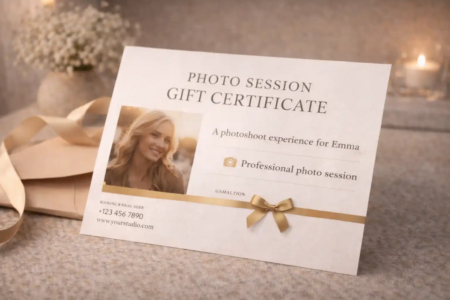 Сертификат на фотосессию Фотосессия