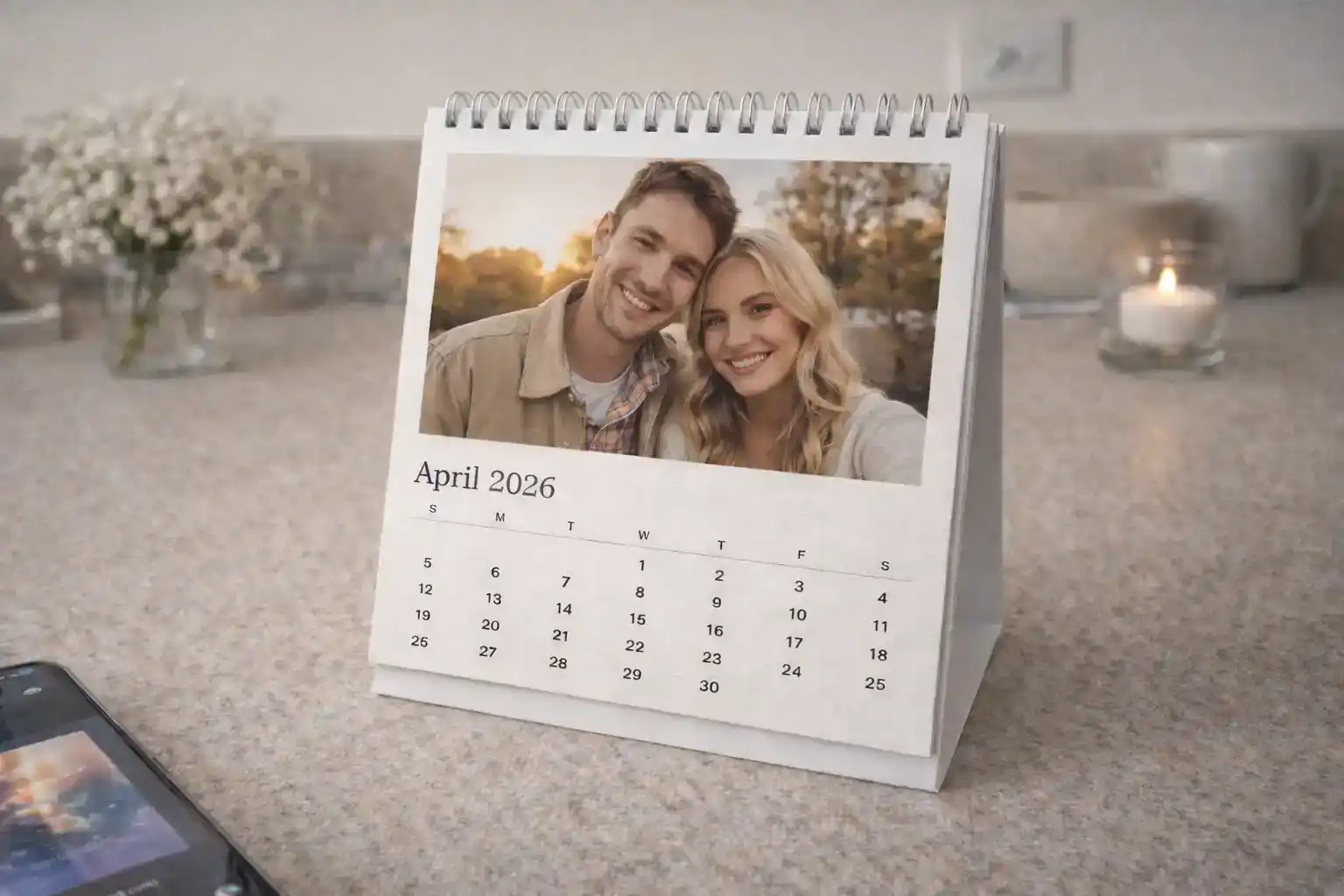 Настольный календарь с фото Настольный календарь