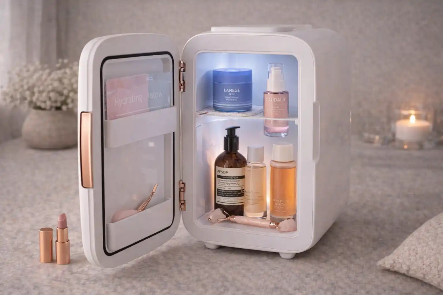 Мини-холодильник для косметики Косметический холодильник