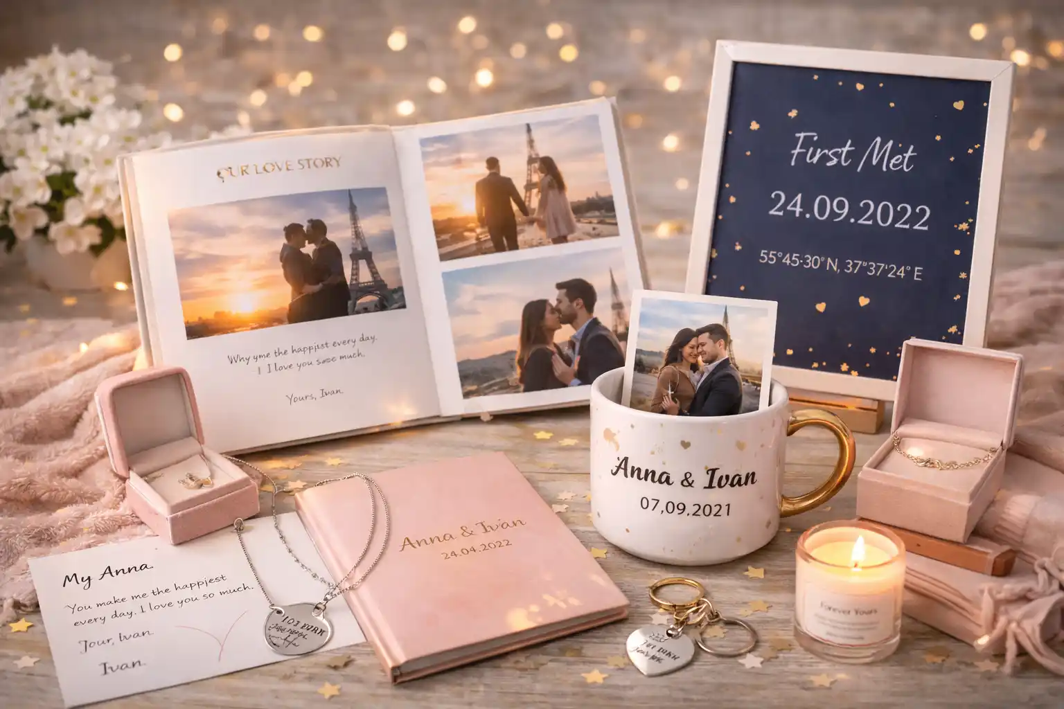 Памятные подарки для любимой девушки Памятные подарки