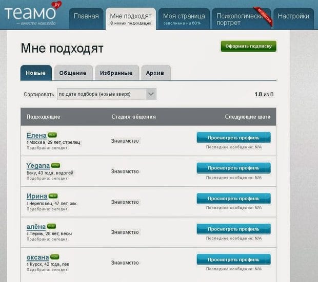 Возможности сервиса знакомств Теамо Возможности сервиса знакомств Teamo