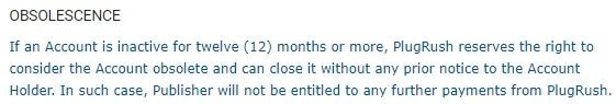 PlugRush: причины закрытия учетной записи plugrush.com причины закрытия учетной записи