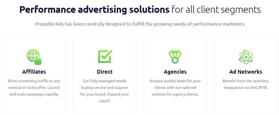 Пропеллер Адс инструменты продвижения проектов propellerads.com инструменты продвижения