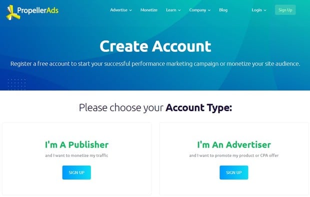 Пропеллер Адс как начать работу на сайте propeller.ads начать работу