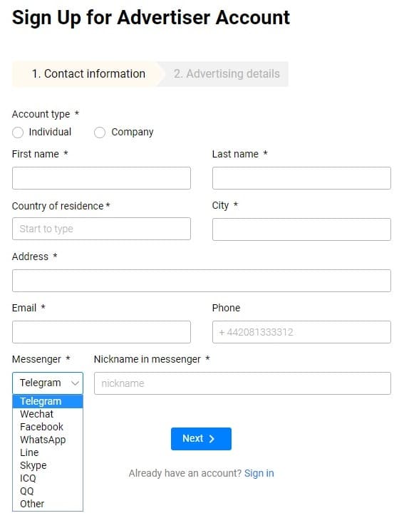 Propeller Ads зарегистрироваться на сайте propellerads.com зарегистрироваться