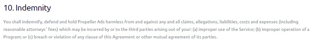 PropellerAds компенсация потерь propellerads.com компенсация